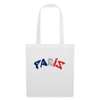 Paris - France - France - Tour Eiffel - Sac en tissu - blanc - Devant