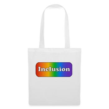 Inklusion Regenbogen - Stoffbeutel - Weiß - Vorne
