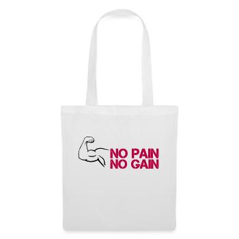 Biceps Pain Gain - Tote Bag - white - Front