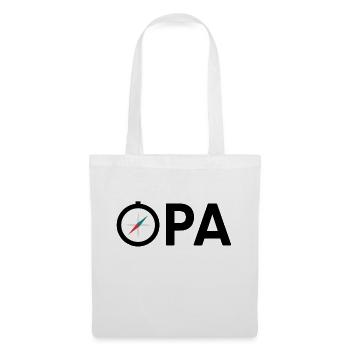 Opa Großvater Kompass Expedition Geschenkidee - Stoffbeutel - Weiß - Vorne