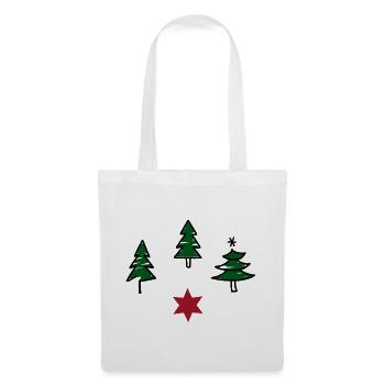 Design pour Noël - Sac en tissu - blanc - Devant
