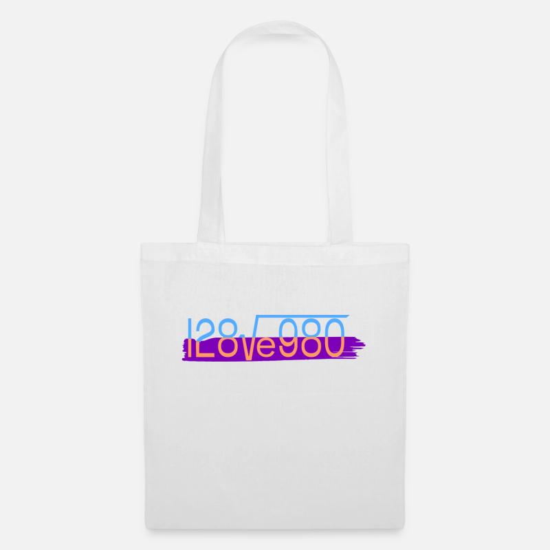 Les maths je t’aime - Sac en tissu - blanc