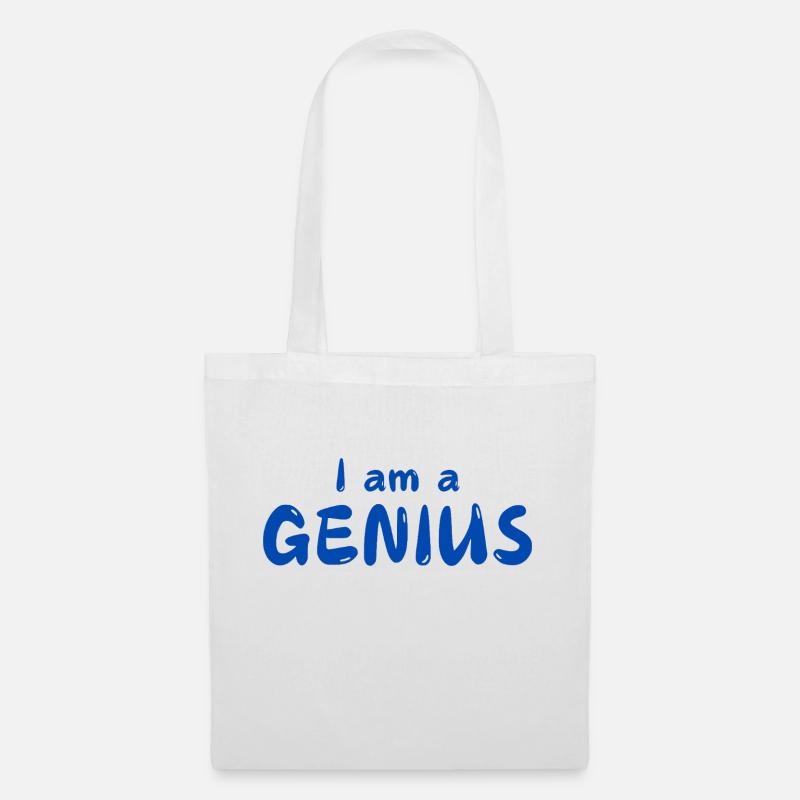I am a GENIUS - Tote Bag - white