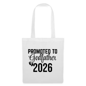 Promoted to Godfather 2026 – Patenonkel Design - Tote Bag - white - Front
