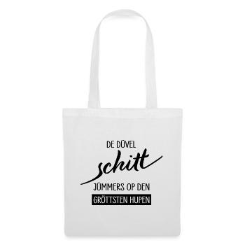 De Duevel Schitt Juempers Shirt - Stoffbeutel - Weiß - Vorne