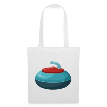 Curling stone - Tote Bag - white - Front