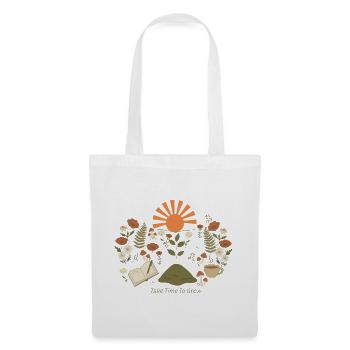 Take Time To Grow – Sonnenpfad - Stoffbeutel - Weiß - Vorne