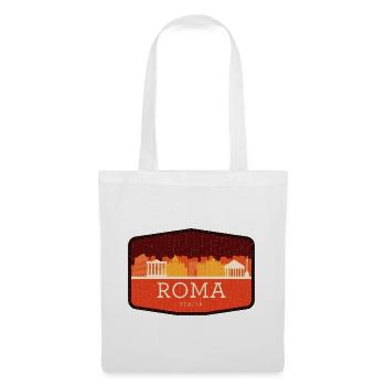 Roma Skyline Italia - Stoffbeutel - Weiß - Vorne