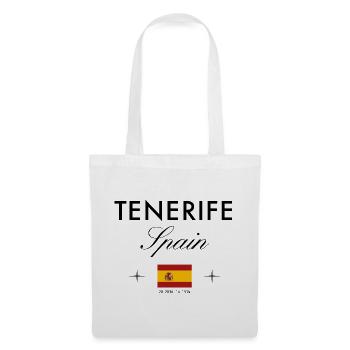 Teneriffa Spanien Koordinaten Reise Souvenir - Stoffbeutel - Weiß - Vorne