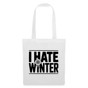 Ich hasse den Winter - Stoffbeutel - Weiß - Vorne
