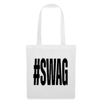 Hashtag Swag Männer und Frauen Lustig - Stoffbeutel - Weiß - Vorne