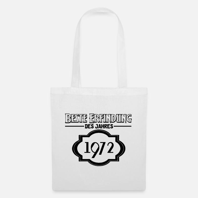 Beste Erfindung 1972 Geburtstag Geschenk - Stoffbeutel - Weiß