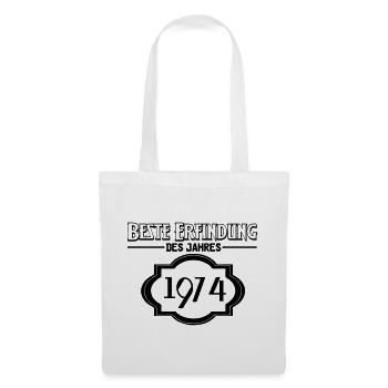 Beste Erfindung des Jahres 1974 Geschenk - Stoffbeutel - Weiß - Vorne