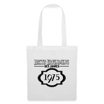 Beste Erfindung des Jahres 1975 Geschenk - Stoffbeutel - Weiß - Vorne