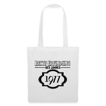 Beste Erfindung des Jahres 1977 Geschenk - Stoffbeutel - Weiß - Vorne