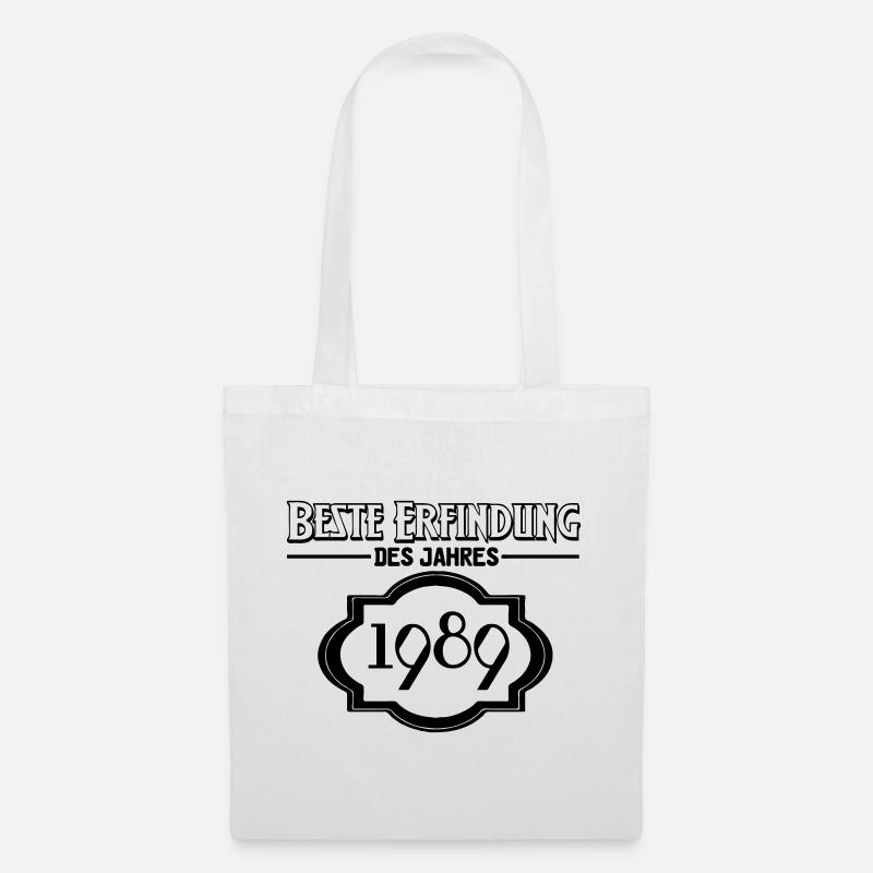 Beste Erfindung des Jahres 1989 Geschenk - Stoffbeutel - Weiß