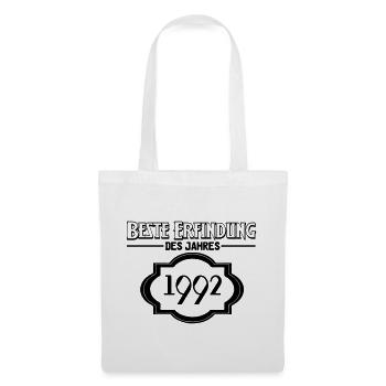 Beste Erfindung des Jahres 1992 Geschenk - Stoffbeutel - Weiß - Vorne