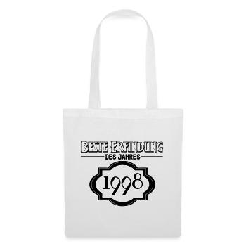 Beste Erfindung des Jahres 1998 Geschenk - Stoffbeutel - Weiß - Vorne