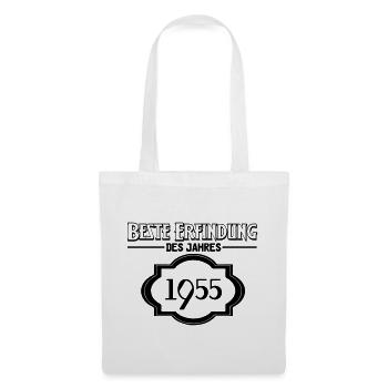 Beste Erfindung des Jahres 1955 Geschenk - Stoffbeutel - Weiß - Vorne