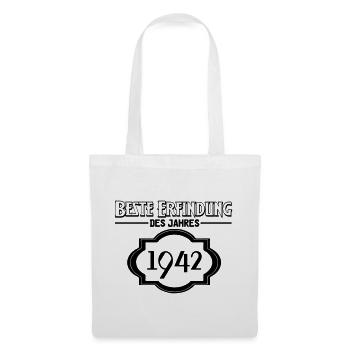 Beste Erfindung des Jahres 1942 Geschenk - Stoffbeutel - Weiß - Vorne