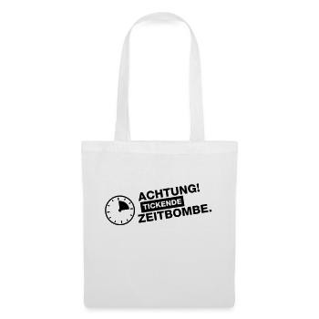 achtung_tickende_zeitbombe - Tote Bag - white - Front