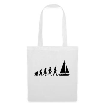 Evolution sailing sailboat sailing ship - Tote Bag - white - Front