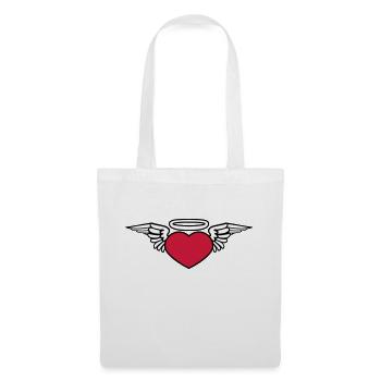 coeur ailes mort mort mouche dieu halo s - Sac en tissu - blanc - Devant