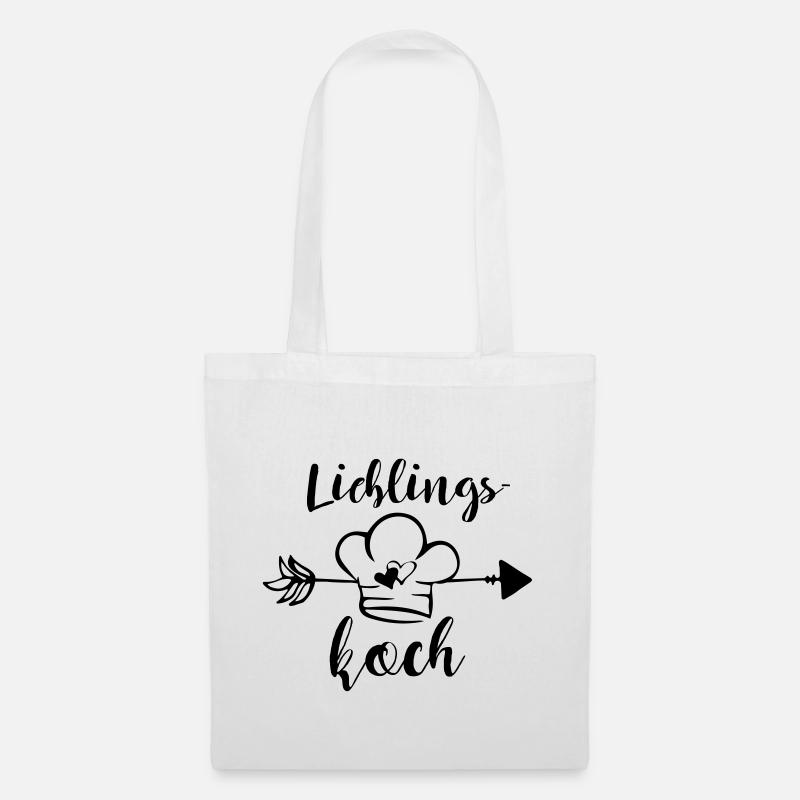 Lieblingskoch kochen Hobbykoch Spruch Geschenk - Stoffbeutel - Weiß