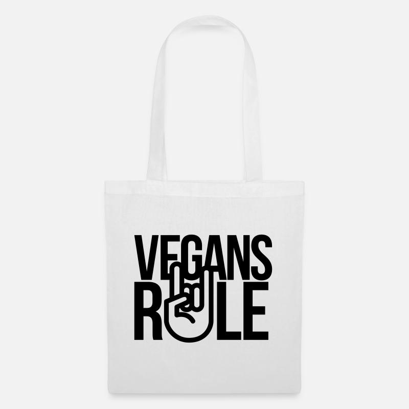 vegans rule - Stoffbeutel - Weiß