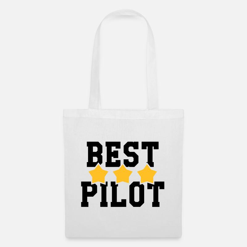Best Pilot - Tote Bag - white