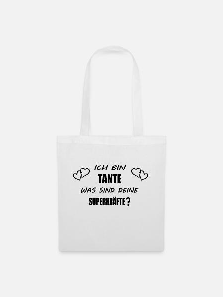 Tante - Stoffbeutel - Weiß