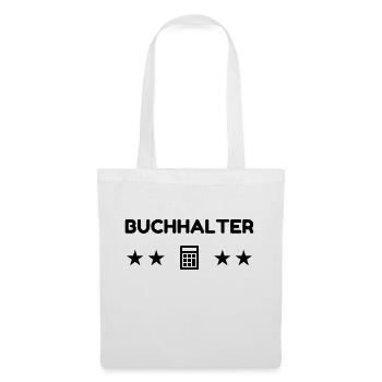 comptable / comptabilité / compter / chiffre - Sac en tissu - blanc - Devant