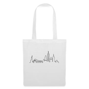 Skyline - New York City - Stoffbeutel - Weiß - Vorne