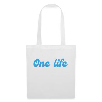 One life qu'une vie profiter - Sac en tissu - blanc - Devant