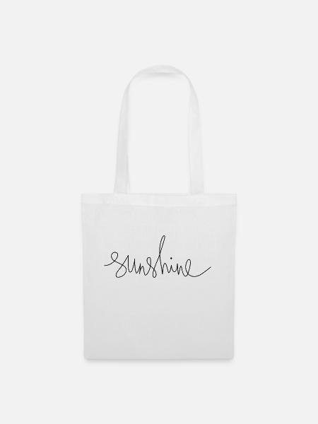sunshine - Stoffbeutel - Weiß