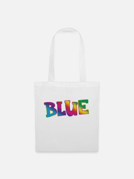 Blue - Stoffbeutel - Weiß