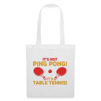 Funny Table Tennis Joke - Tote Bag - white - Front