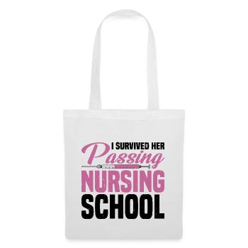 I Survived Her Passing Nursing School 15 - Tote Bag - white - Front