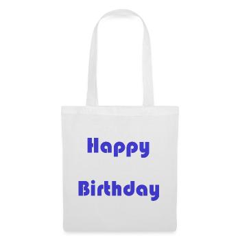 ALLES GUTE ZUM GEBURTSTAG. ALLES GUTE ZUM GEBURTSTAG. JAHRESTAG. - Stoffbeutel - Weiß - Vorne