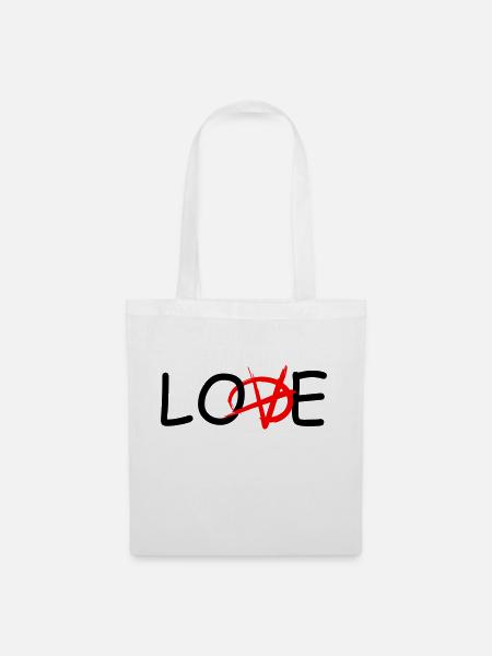 Love anarchy - Tote Bag - white