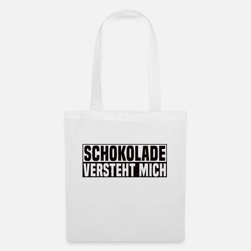 Schokolade versteht mich - Stoffbeutel - Weiß
