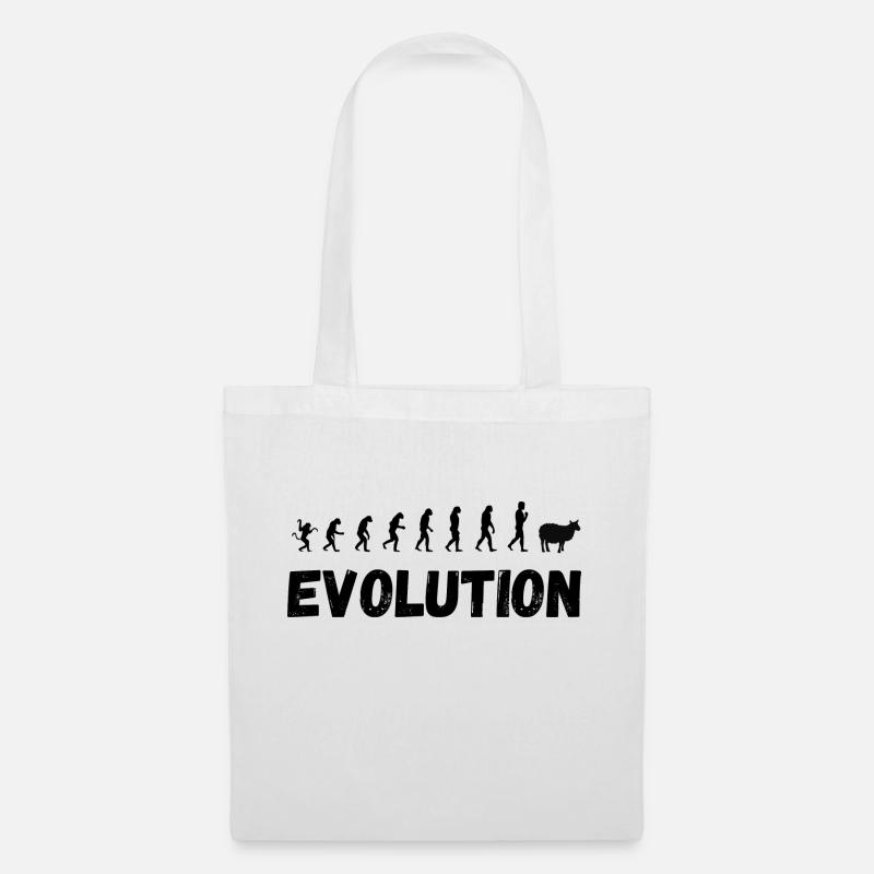 Evolution de l'homme - Sac en tissu - blanc