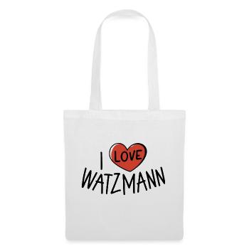 Watzmann Souvenirs Freiheit Erlebnisse Herz Liebe - Stoffbeutel - Weiß - Vorne