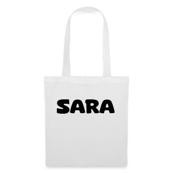 Name - Sara - Tote Bag - white - Front