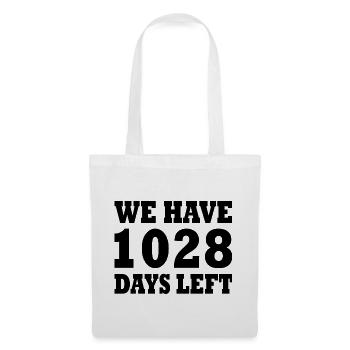 we have 1028 days left - Sac en tissu - blanc - Devant