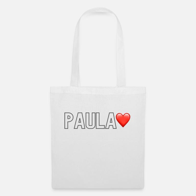 Paula Lover Name - Stoffbeutel - Weiß