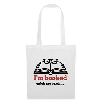 I’m Booked – Catch Me Reading - Stoffbeutel - Weiß - Vorne