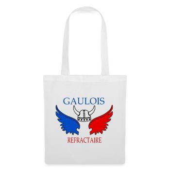 Ailes tricolores de Gaulois Refractaire - Sac en tissu - blanc - Devant