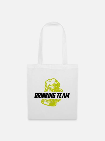 Drinking Team Bier - Stoffbeutel - Weiß