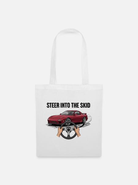 Steer Into The Skid - Stoffbeutel - Weiß